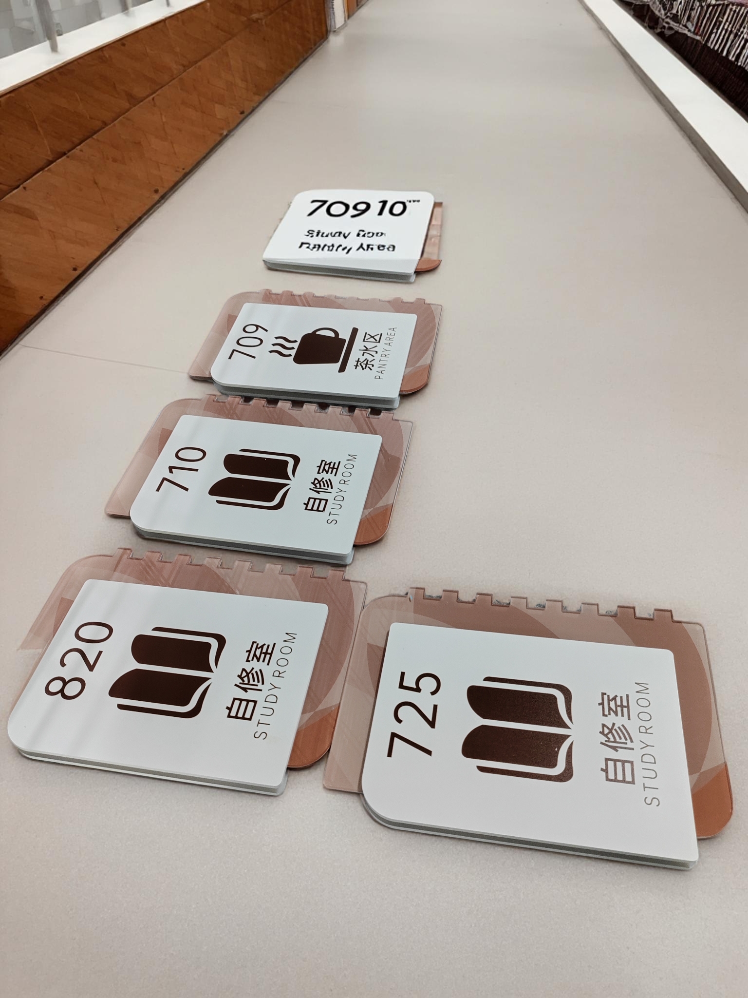 亚克力科室门牌｜双层标识导视牌