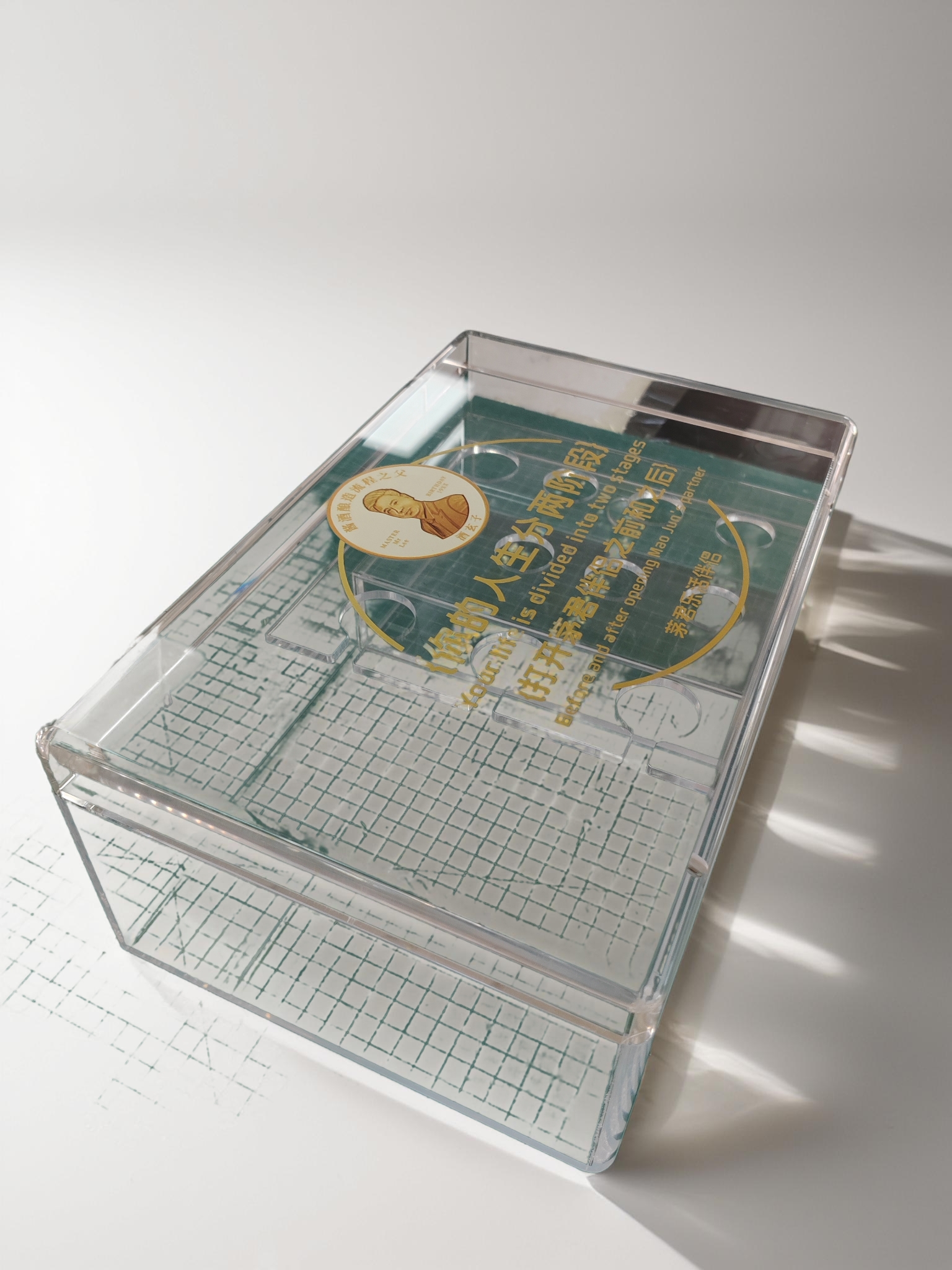亚克力透明展示盒｜盒盖 UV 印刷礼品包装盒